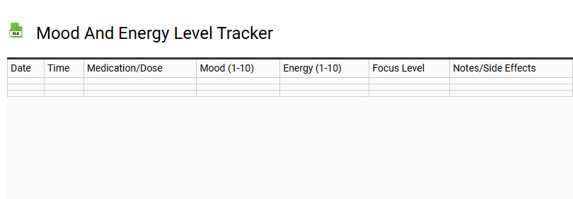 Mood and Energy Level Tracker