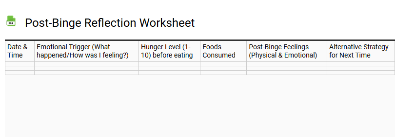 Post-Binge Reflection Worksheet