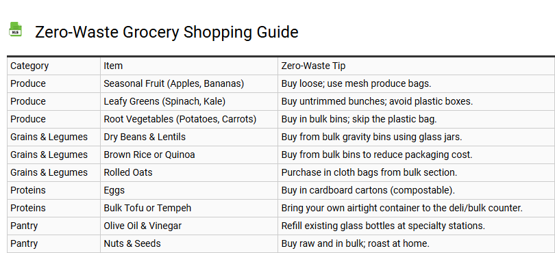 Zero-Waste Grocery Shopping Guide