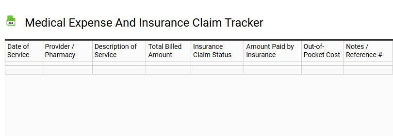 Medical Expense and Insurance Claim Tracker