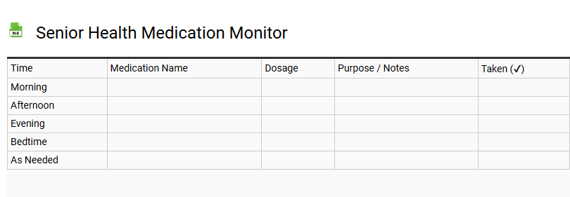 Senior Health Medication Monitor