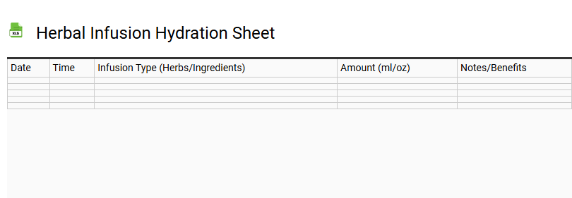 Herbal Infusion Hydration Sheet