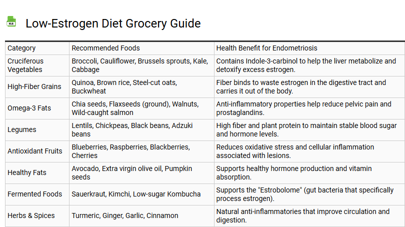 Low-Estrogen Diet Grocery Guide