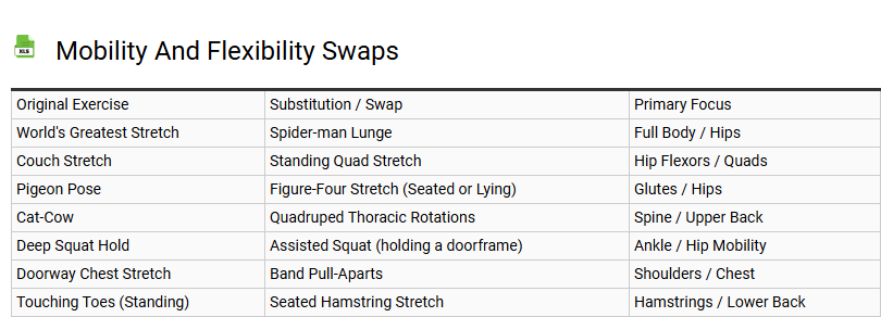 Mobility and Flexibility Swaps