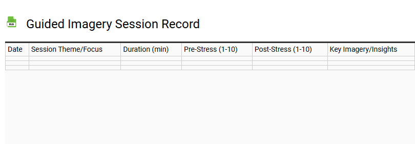 Guided Imagery Session Record