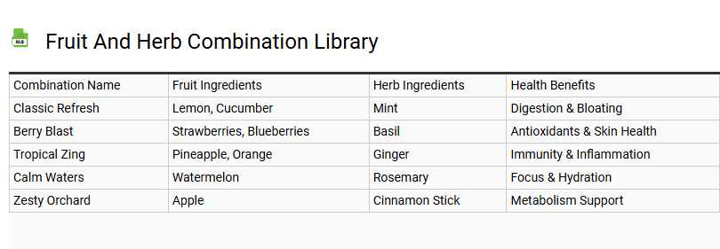 Fruit and Herb Combination Library