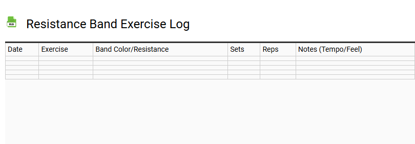 Resistance Band Exercise Log