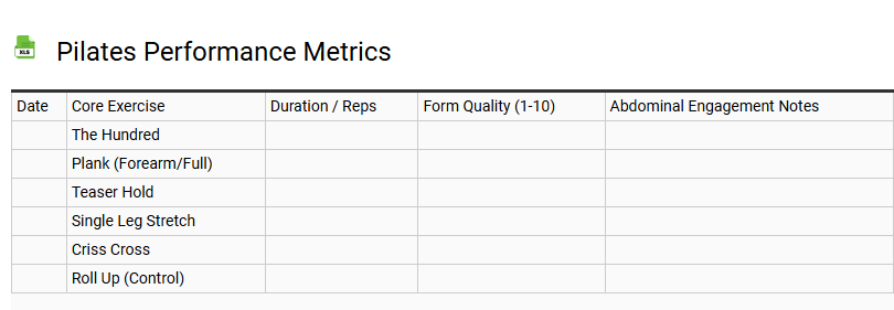 Pilates Performance Metrics