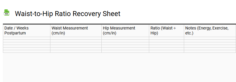 Waist-to-Hip Ratio Recovery Sheet