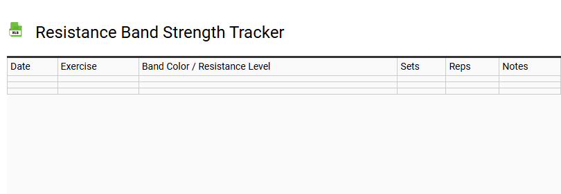 Resistance Band Strength Tracker