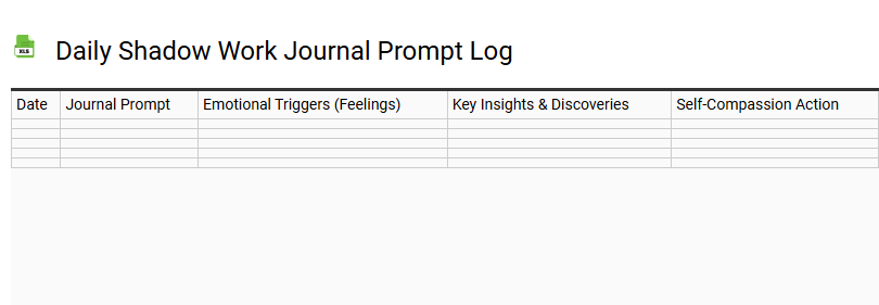 Daily Shadow Work Journal Prompt Log