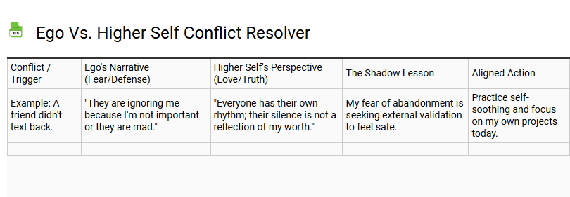 Ego vs. Higher Self Conflict Resolver