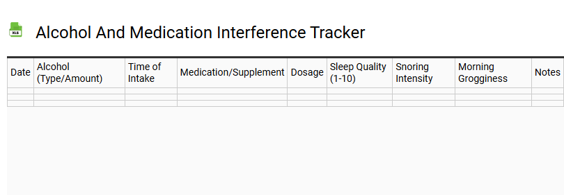 Alcohol and Medication Interference Tracker