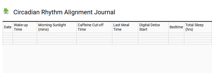 Circadian Rhythm Alignment Journal