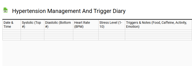 Hypertension Management and Trigger Diary