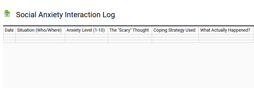 Social Anxiety Interaction Log