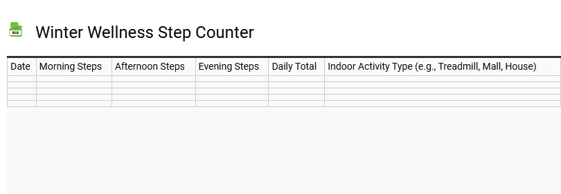 Winter Wellness Step Counter
