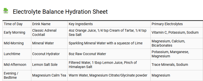 Electrolyte Balance Hydration Sheet