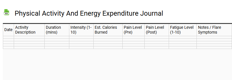 Physical Activity and Energy Expenditure Journal