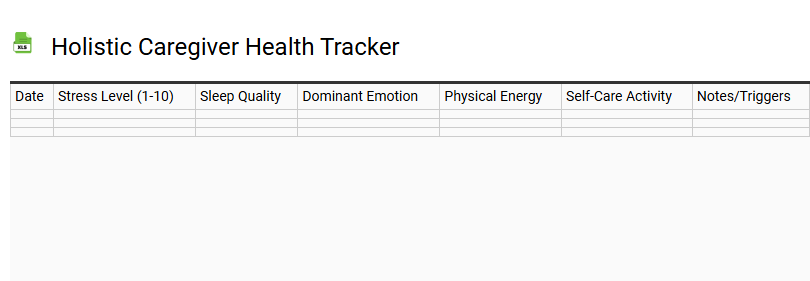 Holistic Caregiver Health Tracker