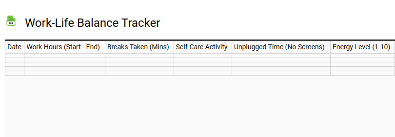 Work-Life Balance Tracker