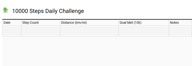 10000 Steps Daily Challenge