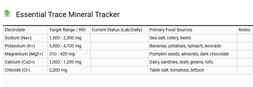 Essential Trace Mineral Tracker