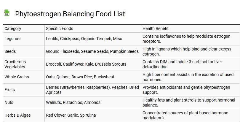 Phytoestrogen Balancing Food List
