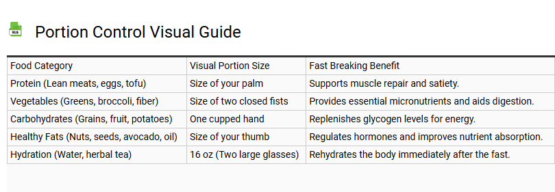 Portion Control Visual Guide