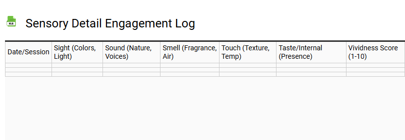 Sensory Detail Engagement Log