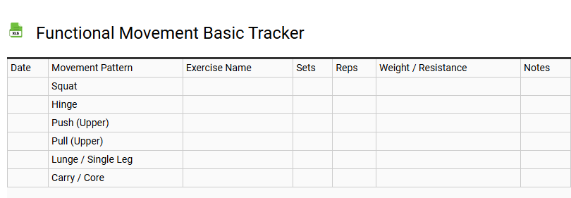 Functional Movement Basic Tracker