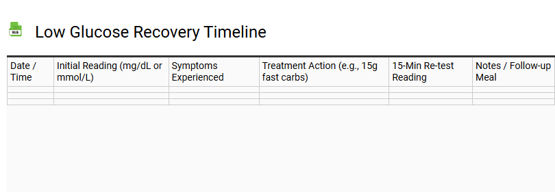 Low Glucose Recovery Timeline