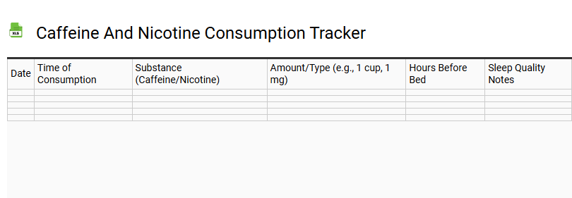 Caffeine and Nicotine Consumption Tracker