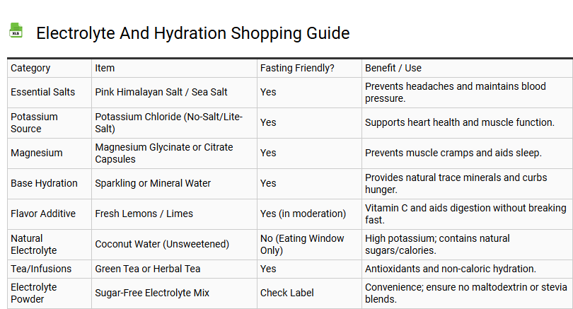 Electrolyte and Hydration Shopping Guide