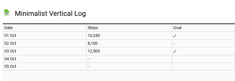 Minimalist Vertical Log