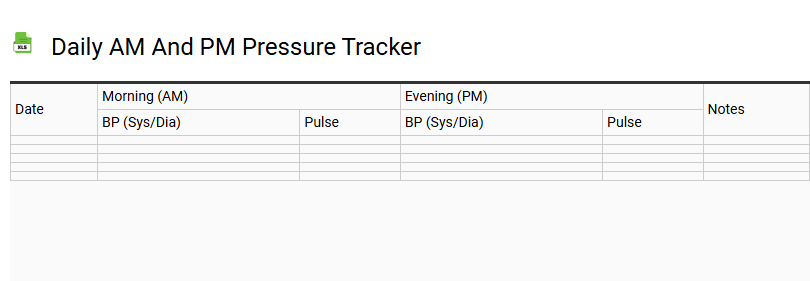 Daily AM and PM Pressure Tracker