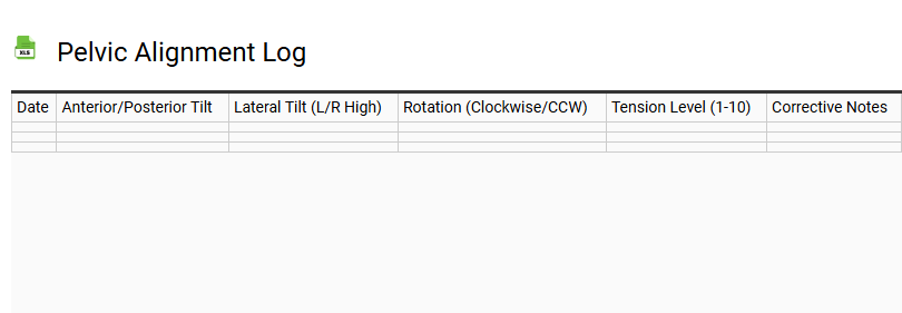 Pelvic Alignment Log