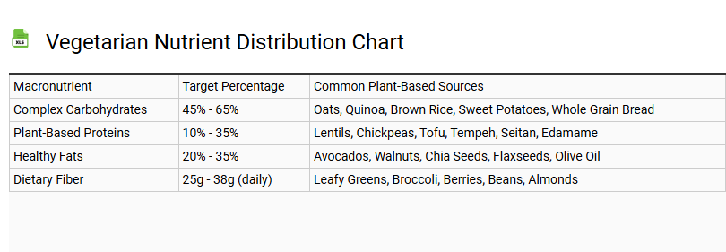 Vegetarian Nutrient Distribution Chart