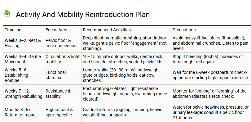 Activity and Mobility Reintroduction Plan