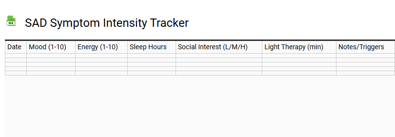 SAD Symptom Intensity Tracker