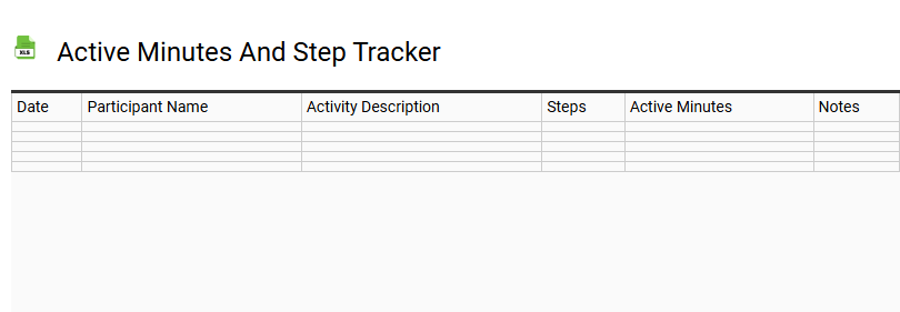 Active Minutes and Step Tracker