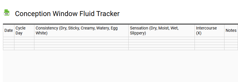 Conception Window Fluid Tracker