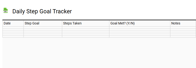 Daily Step Goal Tracker
