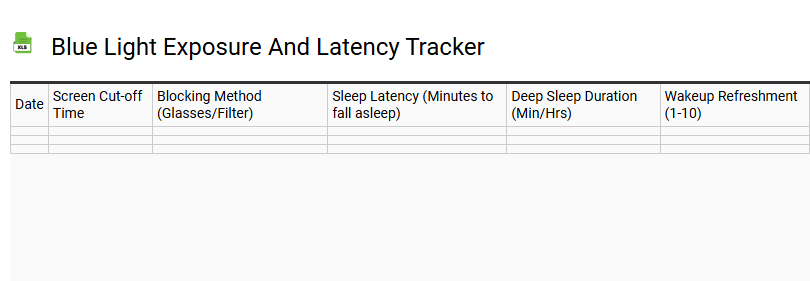 Blue Light Exposure and Latency Tracker