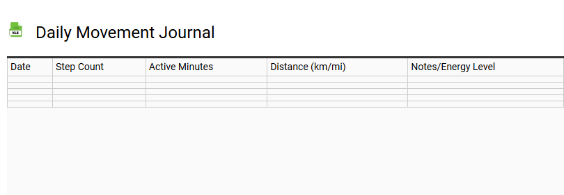Daily Movement Journal