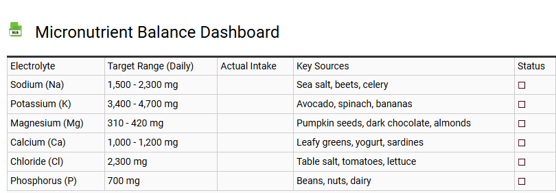 Micronutrient Balance Dashboard