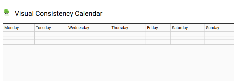 Visual Consistency Calendar