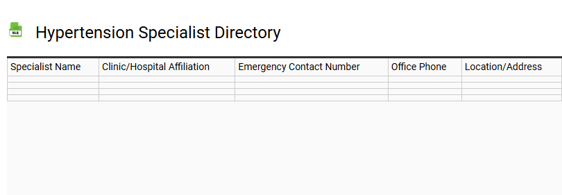 Hypertension Specialist Directory