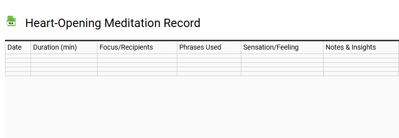 Heart-Opening Meditation Record