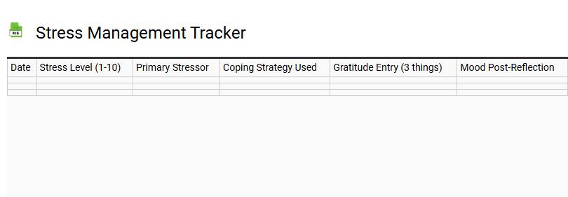 Stress Management Tracker